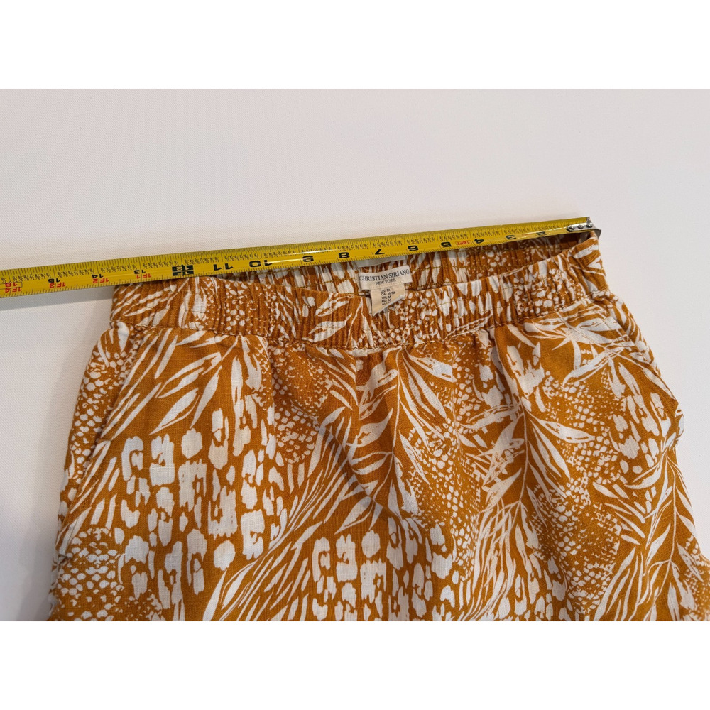 Christian Siriano New York 100% Linen Ruffle Mini Skirt – Women's M - Picture 8 of 9